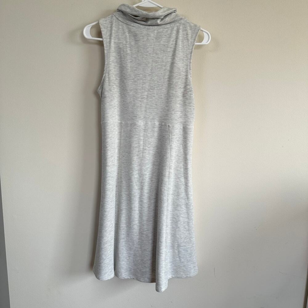 Freedom Trail Kyodan Cowl Neck Dress 1/2 Zip Front Sleeveless Grey Athleisure S - Picture 6 of 10